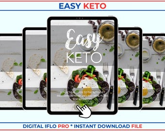 Easy Keto Diet Bundle: Recipes, Meal Plans, Videos (PDF Download)