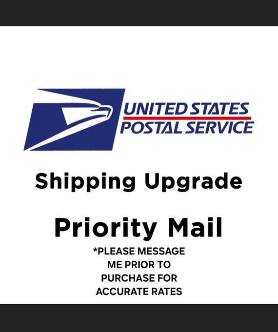 Purchase a shipping Upgrade to USPS PRIORITY MAIL.