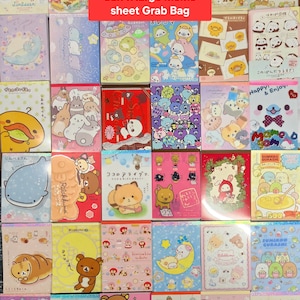 San-x Kawaii Memo Sheet Grab Bag: Rilakkuma, Sumikko Gurashi (50-Piece)