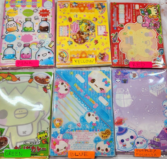 Choose a color ! Special 30-Piece loose  memo sheet Grab Bag in 5 colors ! Red,Blue,Green,Pink, and Yellow Vintage/Rare/HTF/NIP