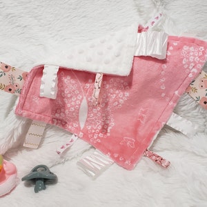 Minky and Ribbons Comfort Item - Butterflies