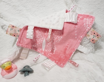 Minky and Ribbons Comfort Item - Butterflies