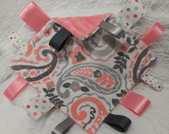 Minky & Ribbon Comfort Item - PRETTY PAISLEY