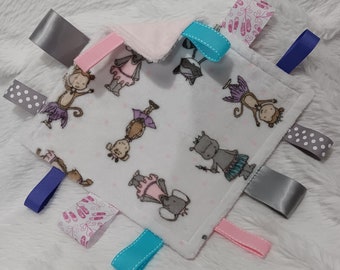 Minky and Ribbons Comfort Item - BALLET ANYONE?