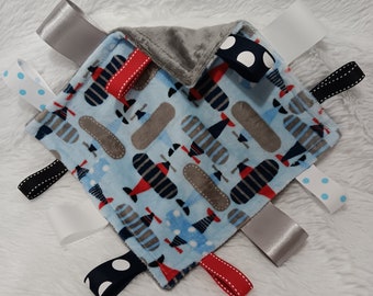 Minky & Ribbons Comfort Item - Airplanes