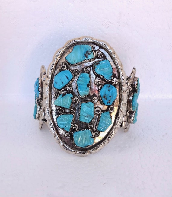 Dave Clark Vintage Native American Navajo Sterling Silver Segmented Bracelet Cuff Dave Clark Vintage Native American Navajo Sterling Silver Segmented Bracelet Cuff