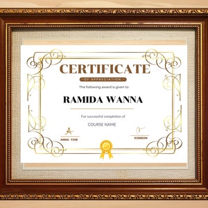 Certificate Customized diploma, Diploma Template, Graduation Diploma, Instant Download               lash bundle makeup certificate