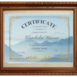 Certificate Customized diploma, Diploma Template, Graduation Diploma, Instant Download               lash bundle makeup certificate