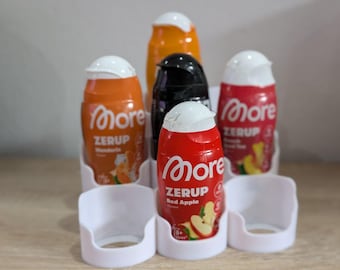 9er Zerup-Halter XL – More Nutrition & ESN  kompatibel – 3D-gedruckter Sirup Holder und Syrup Flaschen Halter für Küche und Fitness