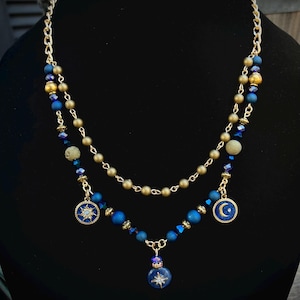 Sun and Moon Charm Necklace