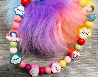 Cute Rainbow Cloud Bracelet candy