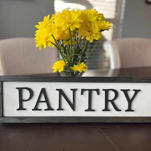 Rustic vintage wood wall sign for Pantry wall art sign, utility room sign, 3D wall sign, home decor, housewarming gift, wedding gift