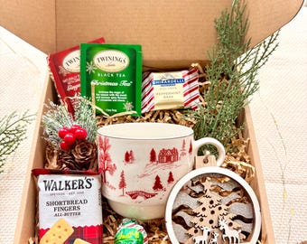 Christmas Box Employee Christmas Holiday Gift Box Small Holiday Gift Kids Christmas Gift Hot Cocoa Gift Secret Santa Gift Stocking Stuffer