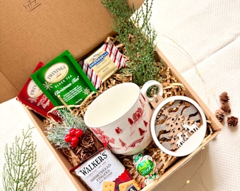Christmas Box Employee Christmas Holiday Gift Box Small Holiday Gift Kids Christmas Gift Hot Cocoa Gift Secret Santa Gift Stocking Stuffer