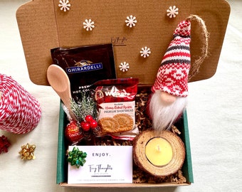 Christmas Box Employee Christmas Holiday Gift Box Small Holiday Gift Kids Christmas Gift Hot Cocoa Gift Secret Santa Gift Stocking Stuffer