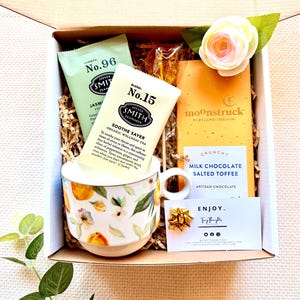 Tea Exchange Idea Spa Gift for Her Surgery Care Package Self Care Box for Women Postpartum Gift Last minute birthday gift Healing Gift Box