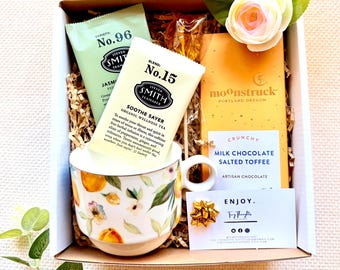 Tea Exchange Idea Spa Gift for Her Surgery Care Package Self Care Box for Women Postpartum Gift Last minute birthday gift Healing Gift Box