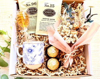 Tea Gift Tea Gift Sampler Occasion Small Gift, Care Package Tea & Chocolate Thank You Birthday Gift for Her High Tea Gift Get Well Soon