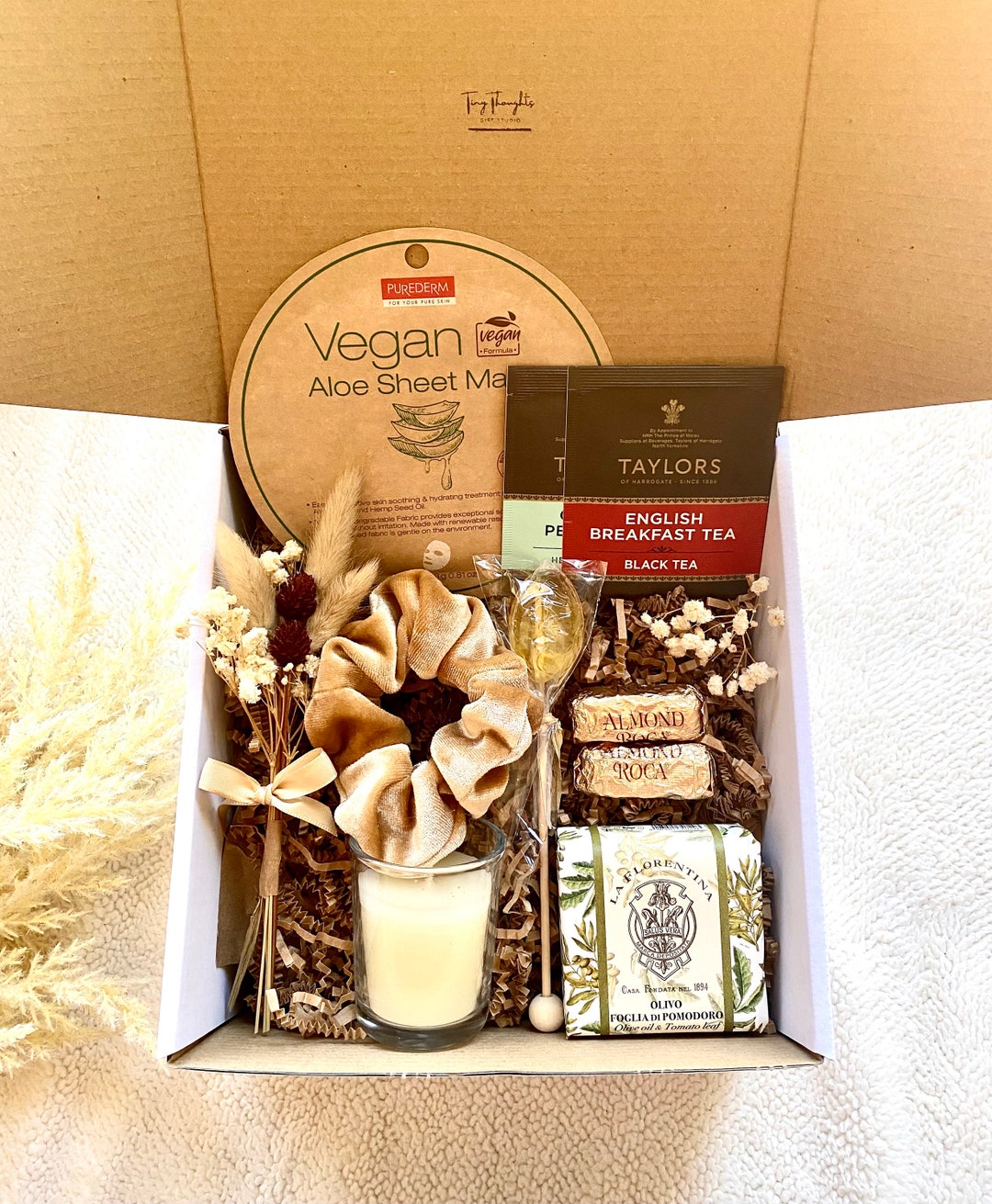 Spa Gift Box Stress Relief Gift Care Package for Her Friendship Gift ...
