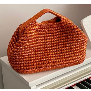 Grote metalen raffiatas, zwarte raffia-clutch, XLarge raffia-tas, handgemaakte avondtas, gebreide raffia-tas, handgemaakte raffiatas
