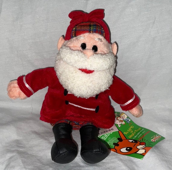1999 Stuffins CVS Island of Misfit Toys Plush Santa Bean Bag With