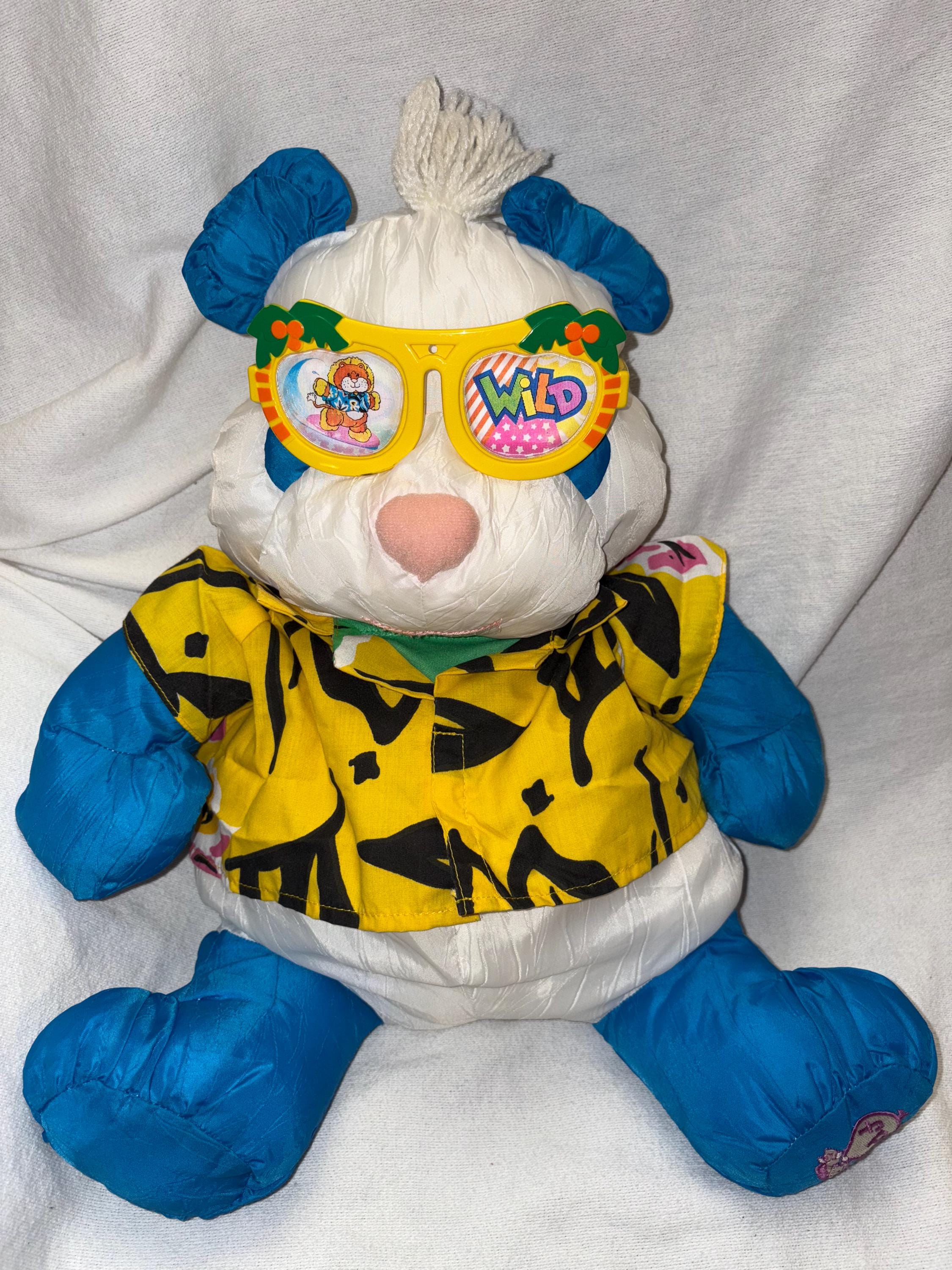 Vintage 1987 Fisher Price Puffalumps Wild Panda Bear Puffalump