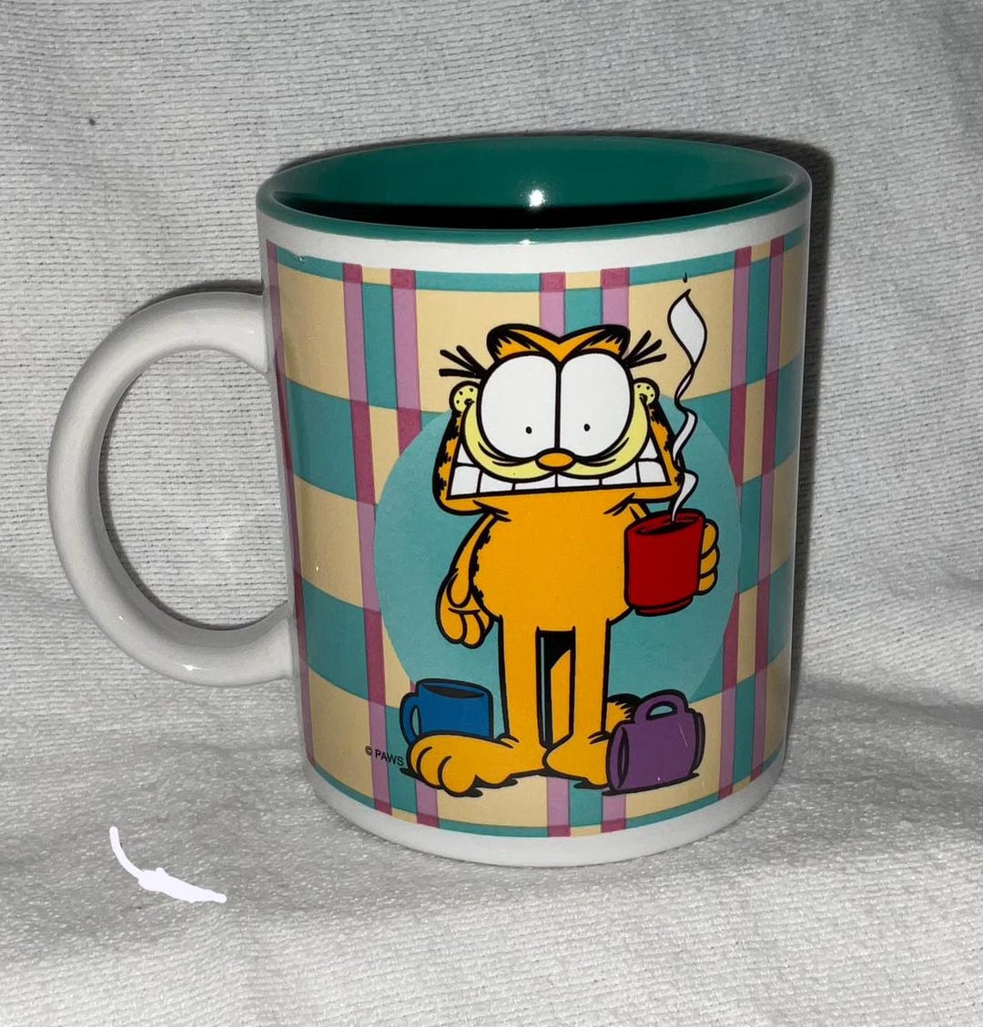 Vintage Garfield the Cat Ceramic Coffee Mug - Show Me the Coffee! - Etsy