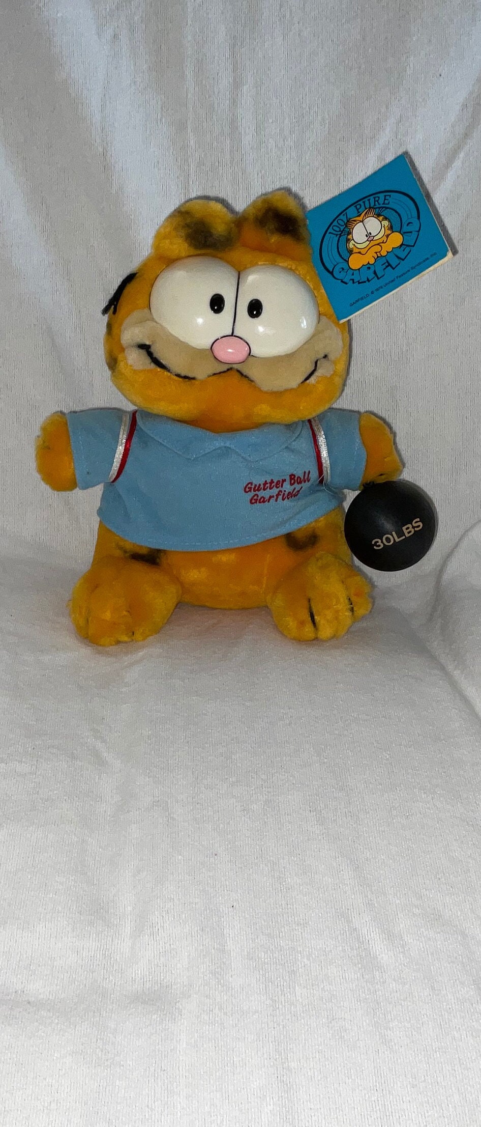 ガーフィールド　ボウリング　ぬいぐるみ Vintage Plush Garfield the Cat Bowler With Bowling Ball With