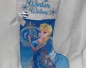 Disney Frozen 19" LED Lighted Elsa Christmas Stocking  -  New with Tag