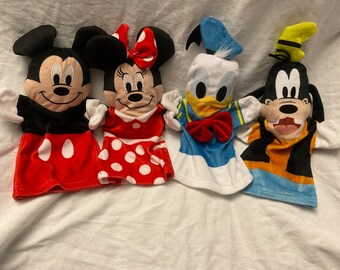 Disney Baby Set of Plush Hand Puppets Mickey Mouse, Minnie