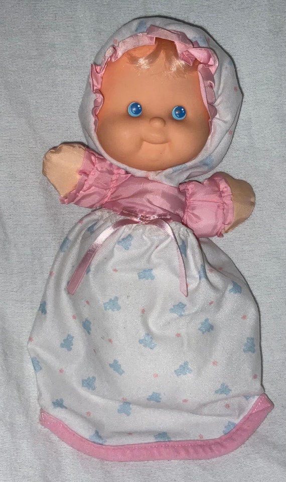 Vintage 1993 Fisher Price Puffalumps Newborn Baby Girl Puffalump