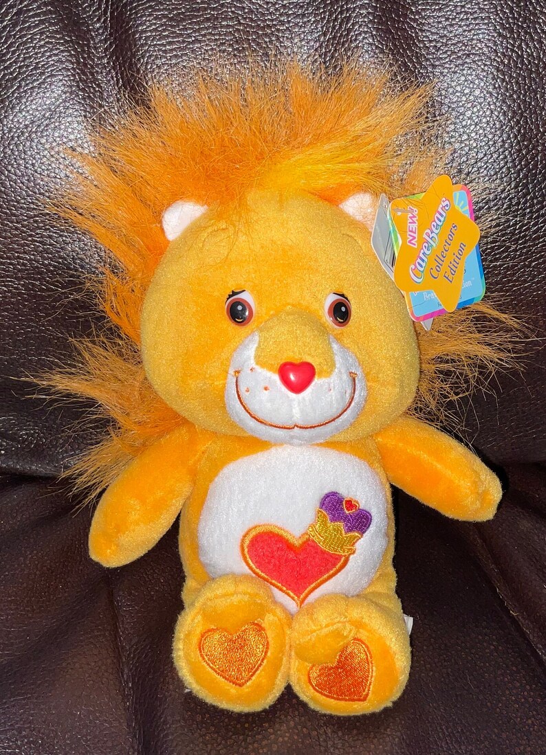2003 Vintage Care Bear Cousins Brave Heart Lion Plush Bean Bag With