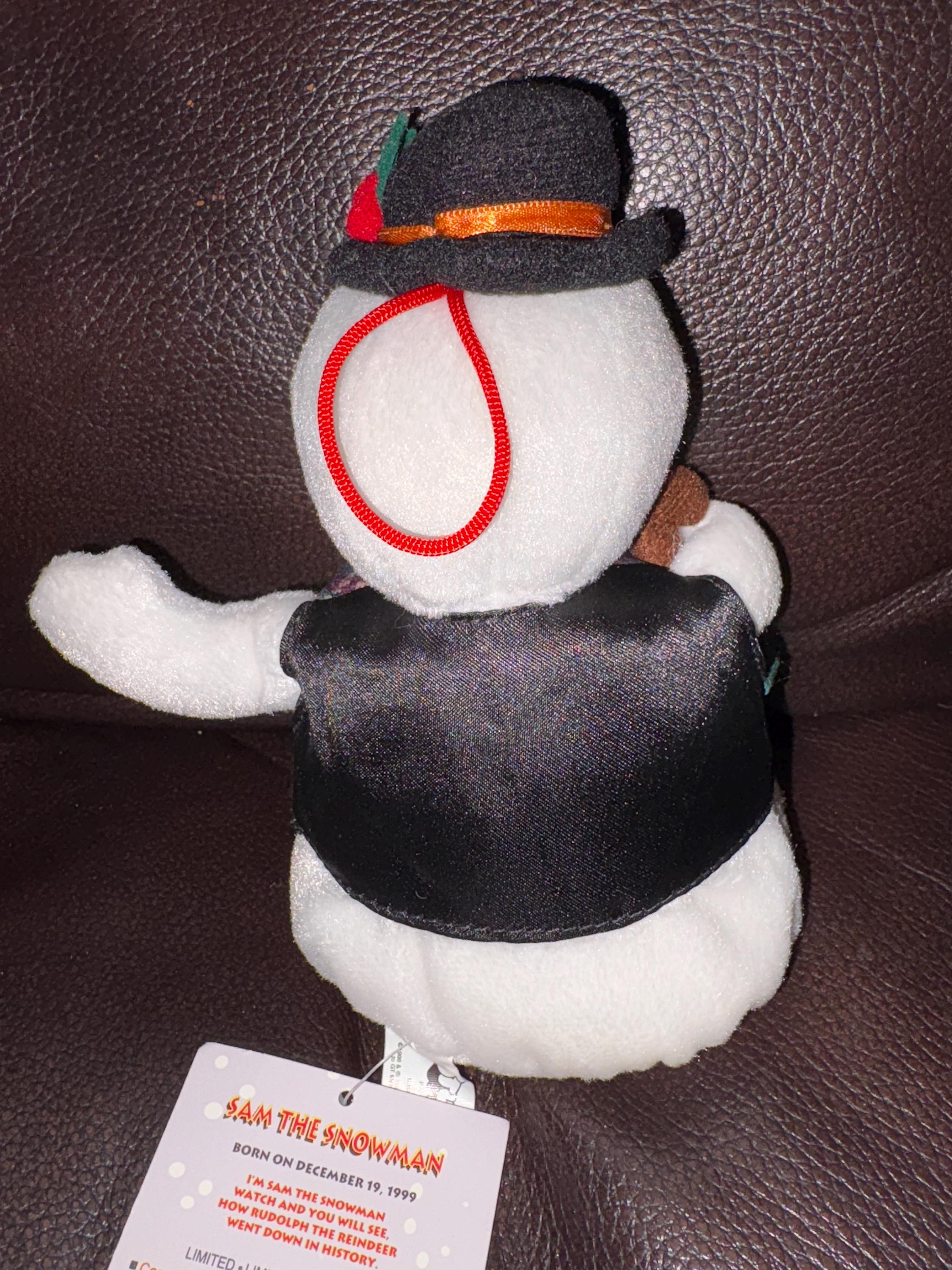 1999 Stuffins CVS Island of Misfit Toys Plush Sam the Snowman Bean