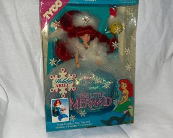 1991 Tyco Disney’s The Little Mermaid Holiday Ariel Doll in Original Box