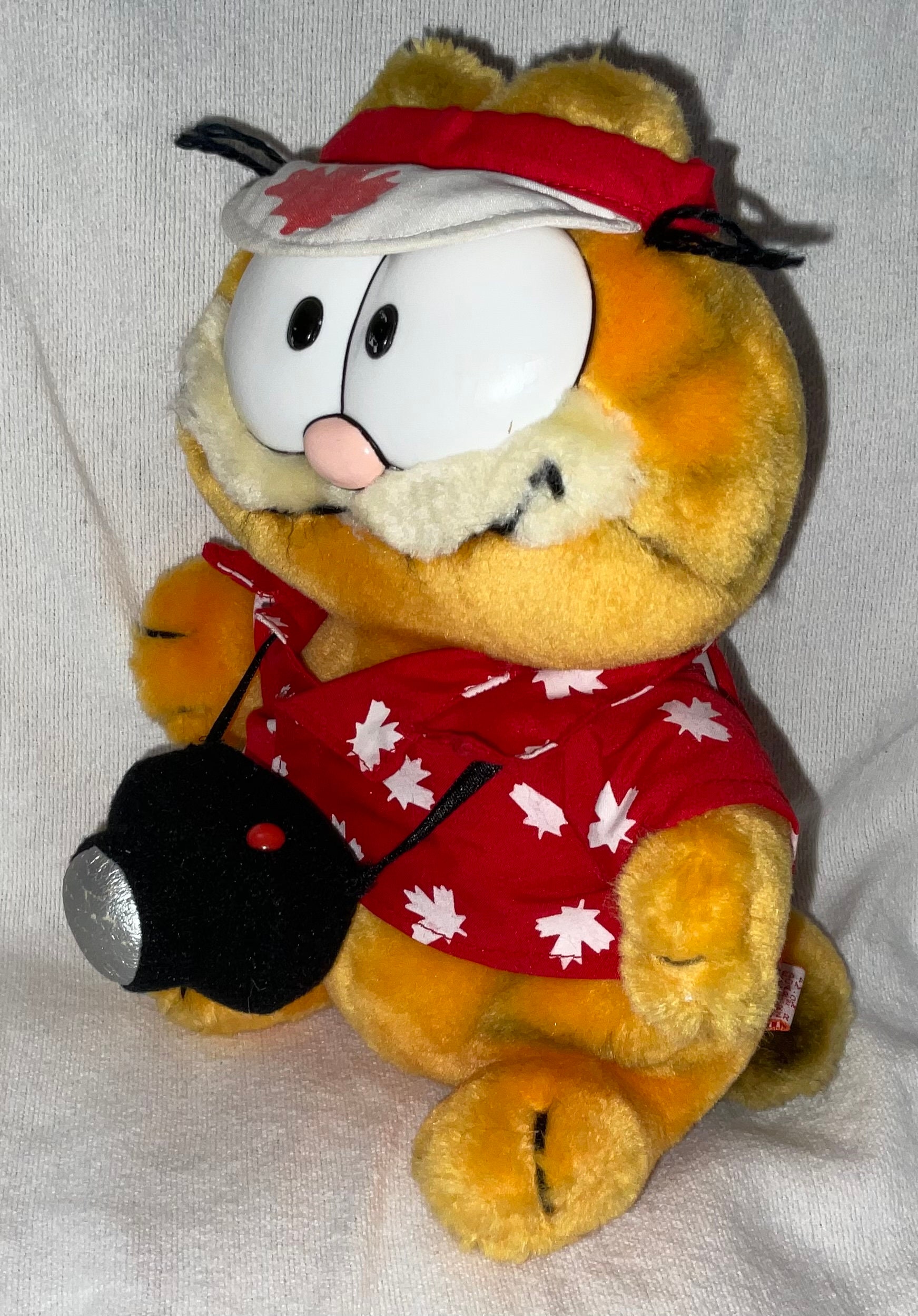 Rare Vintage Plush Garfield the Cat From Canada - Tourist With Camera ...