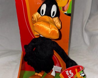 2003 Preowned Vintage Looney Tunes 11” Plush Daffy Duck Toon Starz