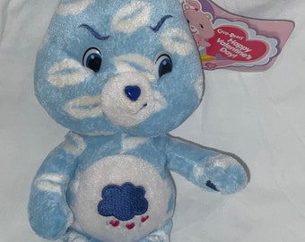 Care Bears Plush Grumpy Bear with Kisses Bean Bag with Tags -  Valentine’s Day Edition