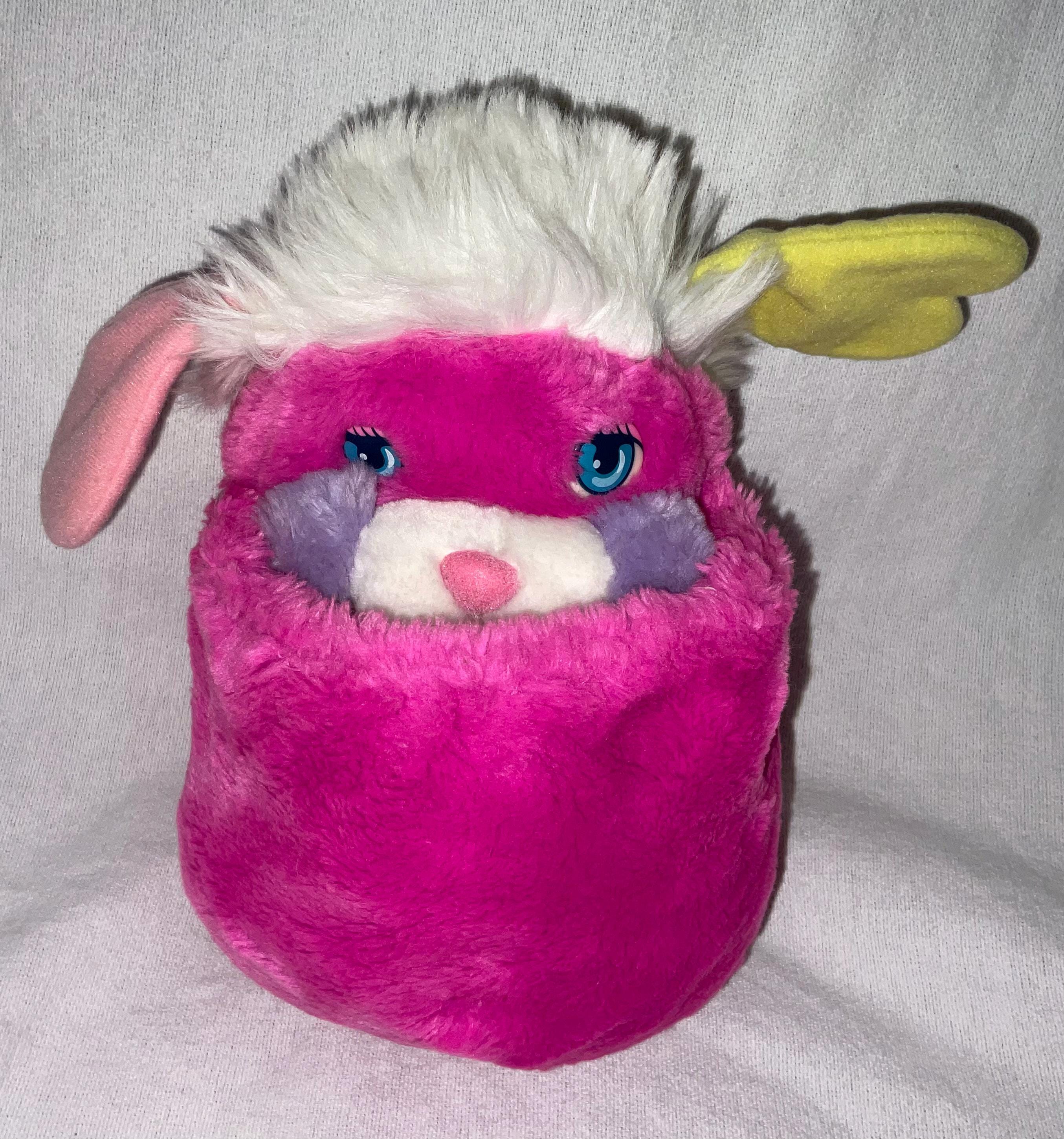 Sac à Dos Vintage Popples Années 80 Peluche Rose Fushia