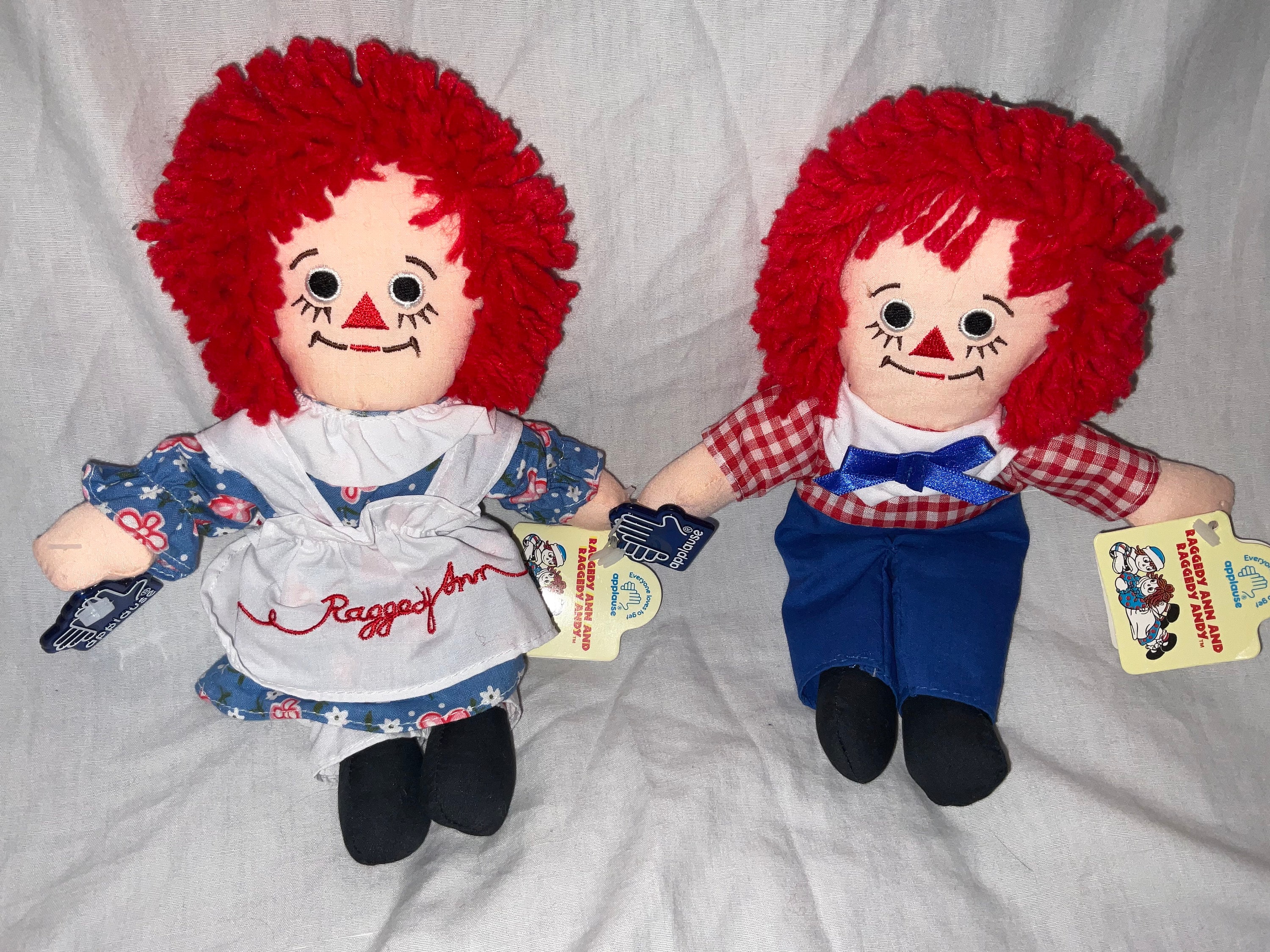 Applause 9” Raggedy Ann & Andy Dolls With Hang Tags - Etsy