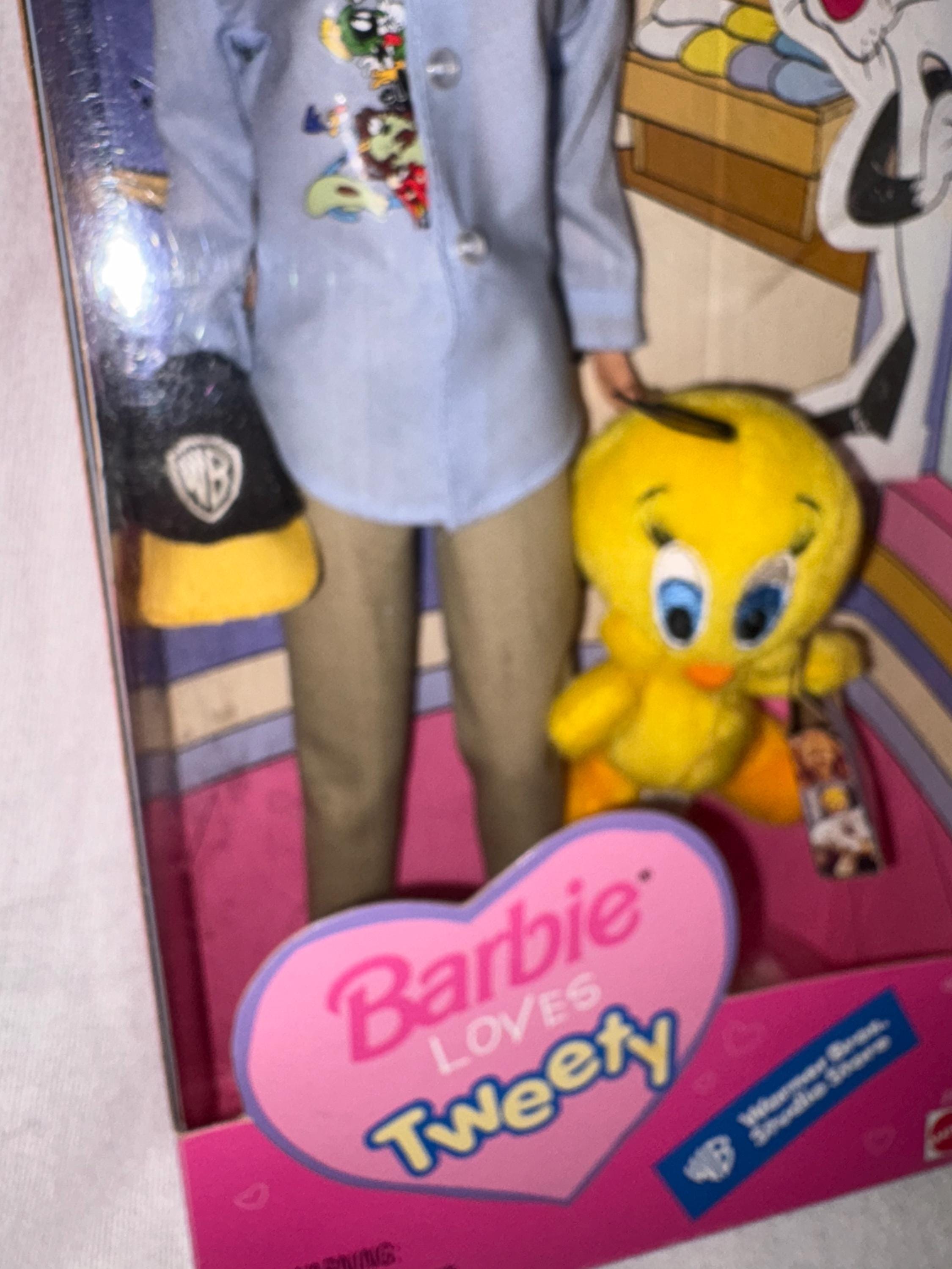 1998 Vintage Barbie Loves Tweety Bird Doll by Mattel - Preowned