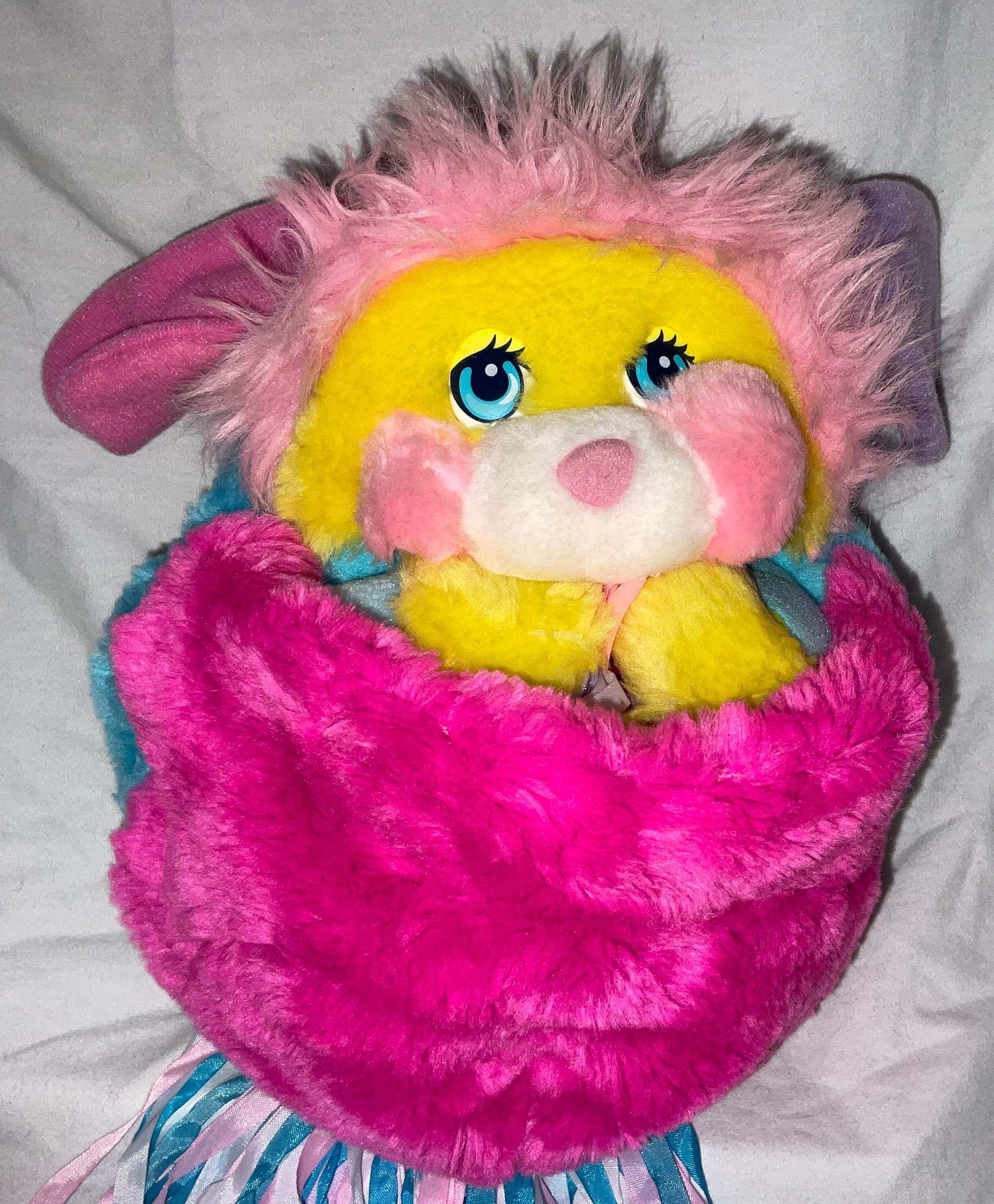 VINTAGE PELUCHE POPPLES puffball cheerleader pom pom girl Mattel EUR 20