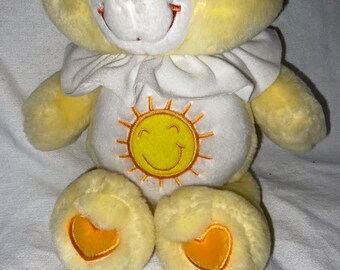 2004 Care Bears Plush 14” Singing King Funshine Bear
