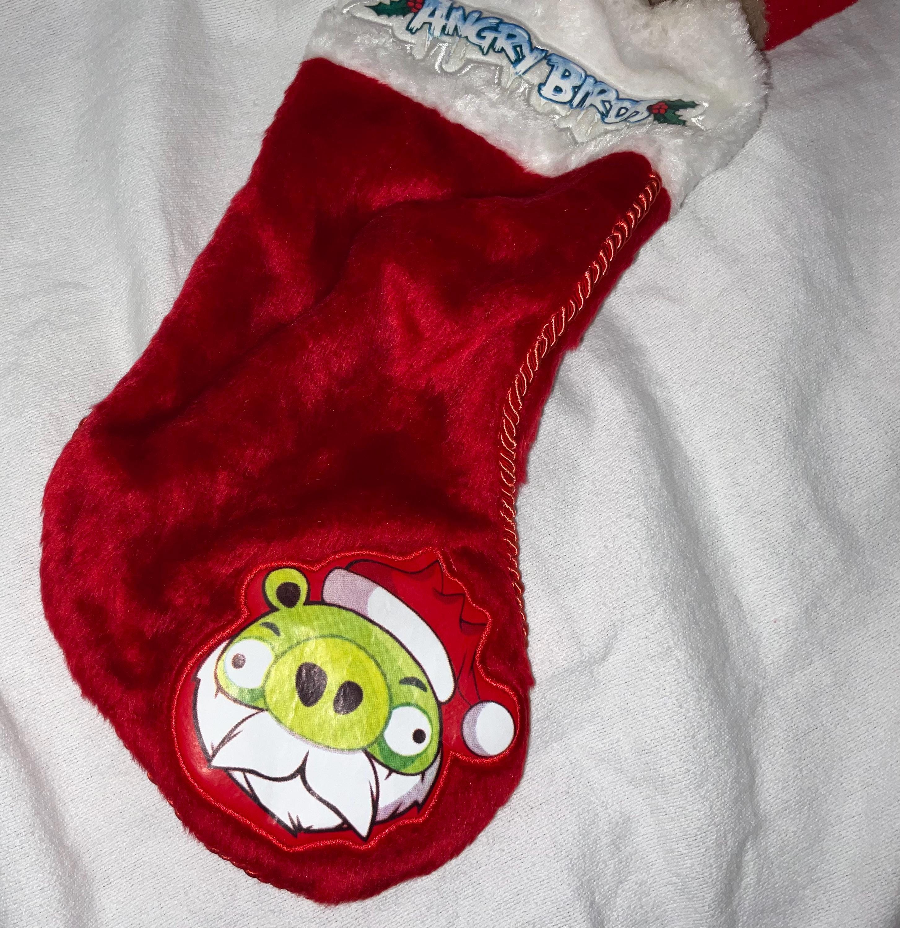 Angry Birds Red Bird 20” Plush Christmas Stocking With Plush Head