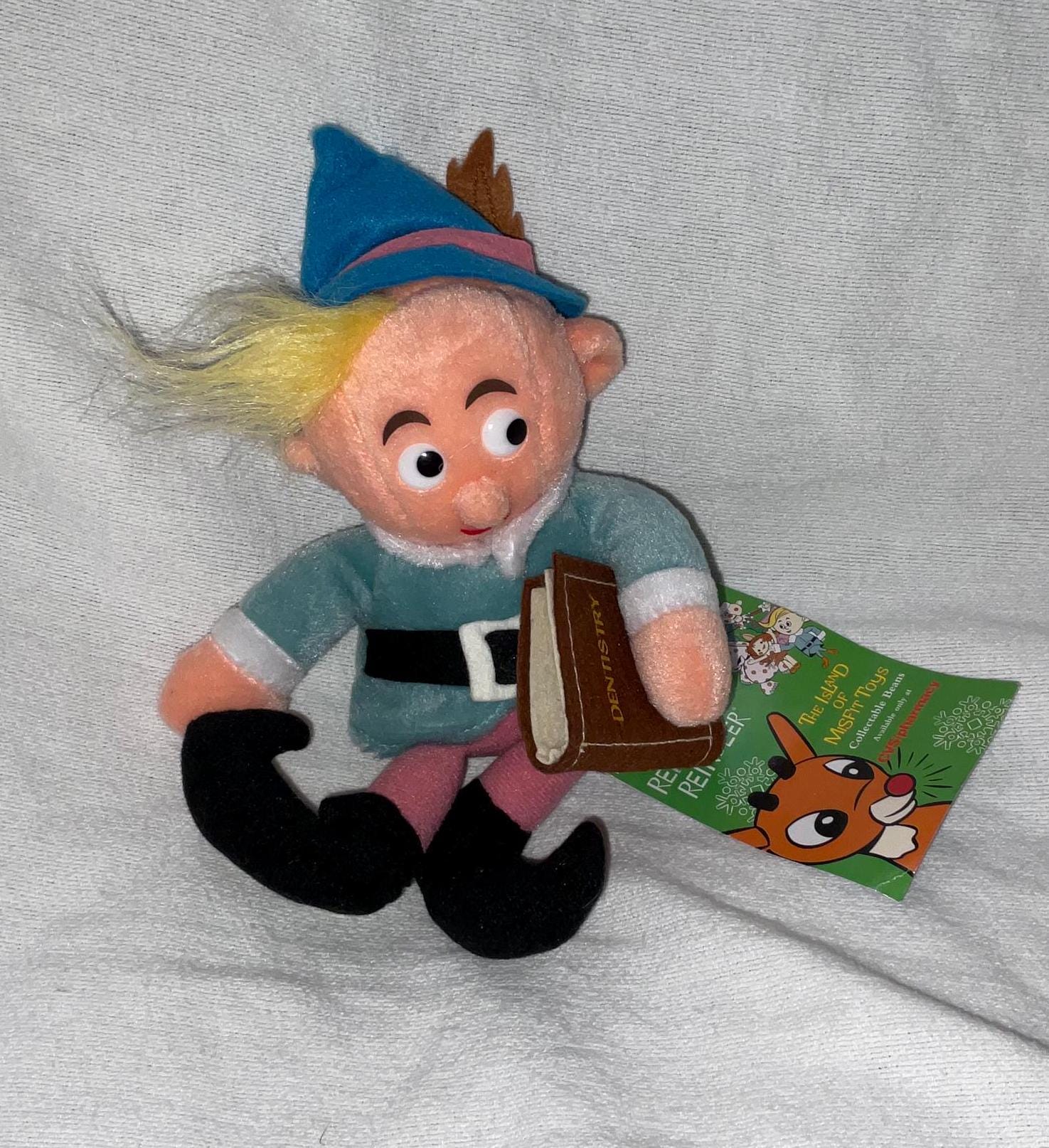 1998 Stuffins CVS Island of Misfit Toys Plush Herbie the Elf Bean
