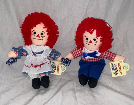 Applause 9” Raggedy Ann & Andy Dolls With Hang Tags - Etsy