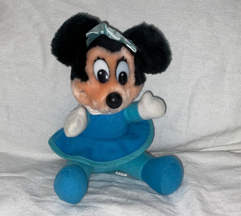 Vintage Disney Mickeys Christmas Carol Plush Minnie Mouse bild 1