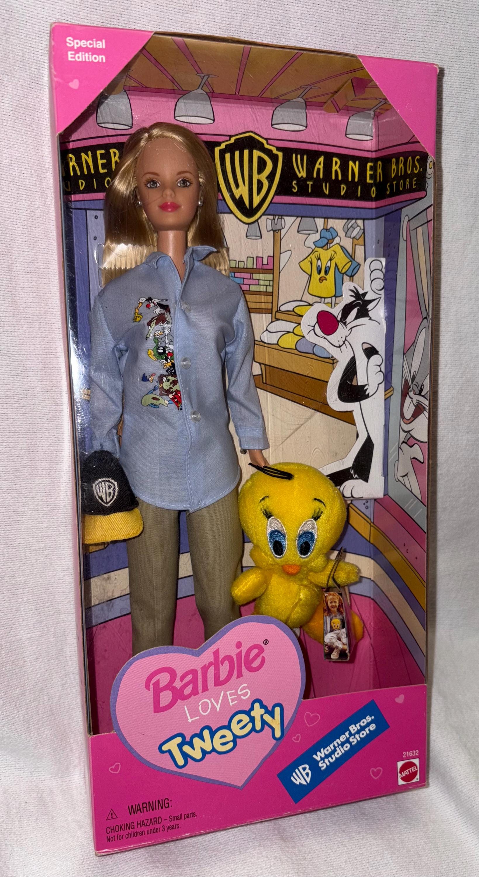 1998 Vintage Barbie Loves Tweety Bird Doll by Mattel - Preowned