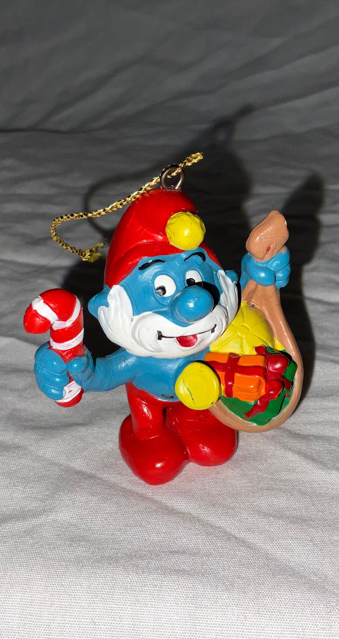 Mini Sac Cadeau Bonhomme de neige (7 cm) - Céramique - Noël