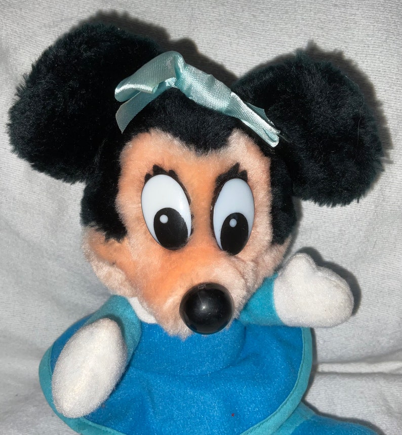 Vintage Disney Mickeys Christmas Carol Plush Minnie Mouse bild 3