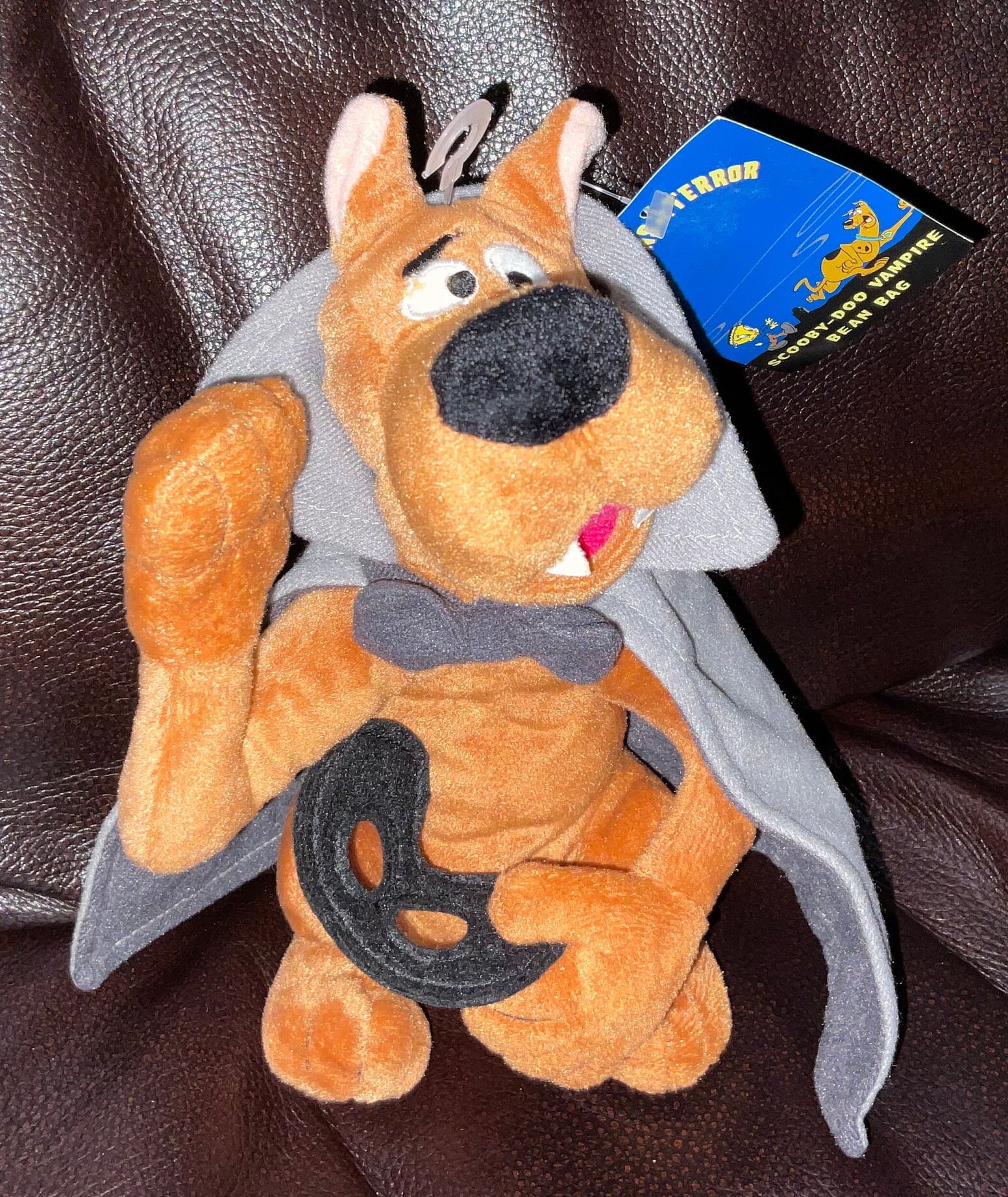 1998 Plush Scooby Doo Dressed as a Vampire Bean Bag with Tags from Warner  Bros Studio Store for Halloween